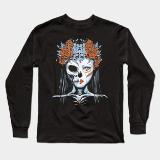 Sugar Skull Queen Long Sleeve T-Shirt